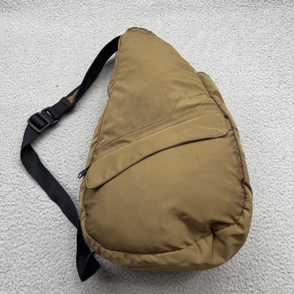 L.L. Bean 0GA32 Crossbody Brown AmeriBag Healthy Back Bag Sling Travel Backpack